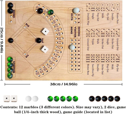 Baseball Dice Board Game for Kids & Adults