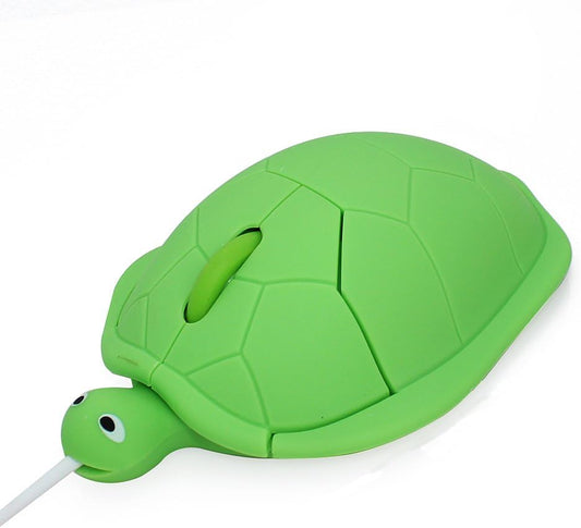 Cute Animal Turtle Shape USB Wired Corded Mouse