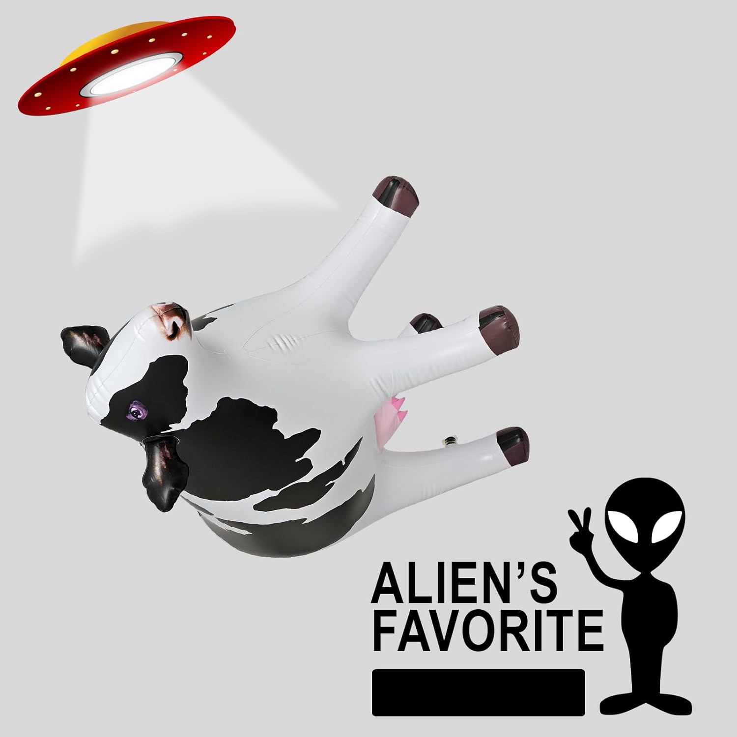 Udderly Amazing: 37" Lifelike Inflatable Cow