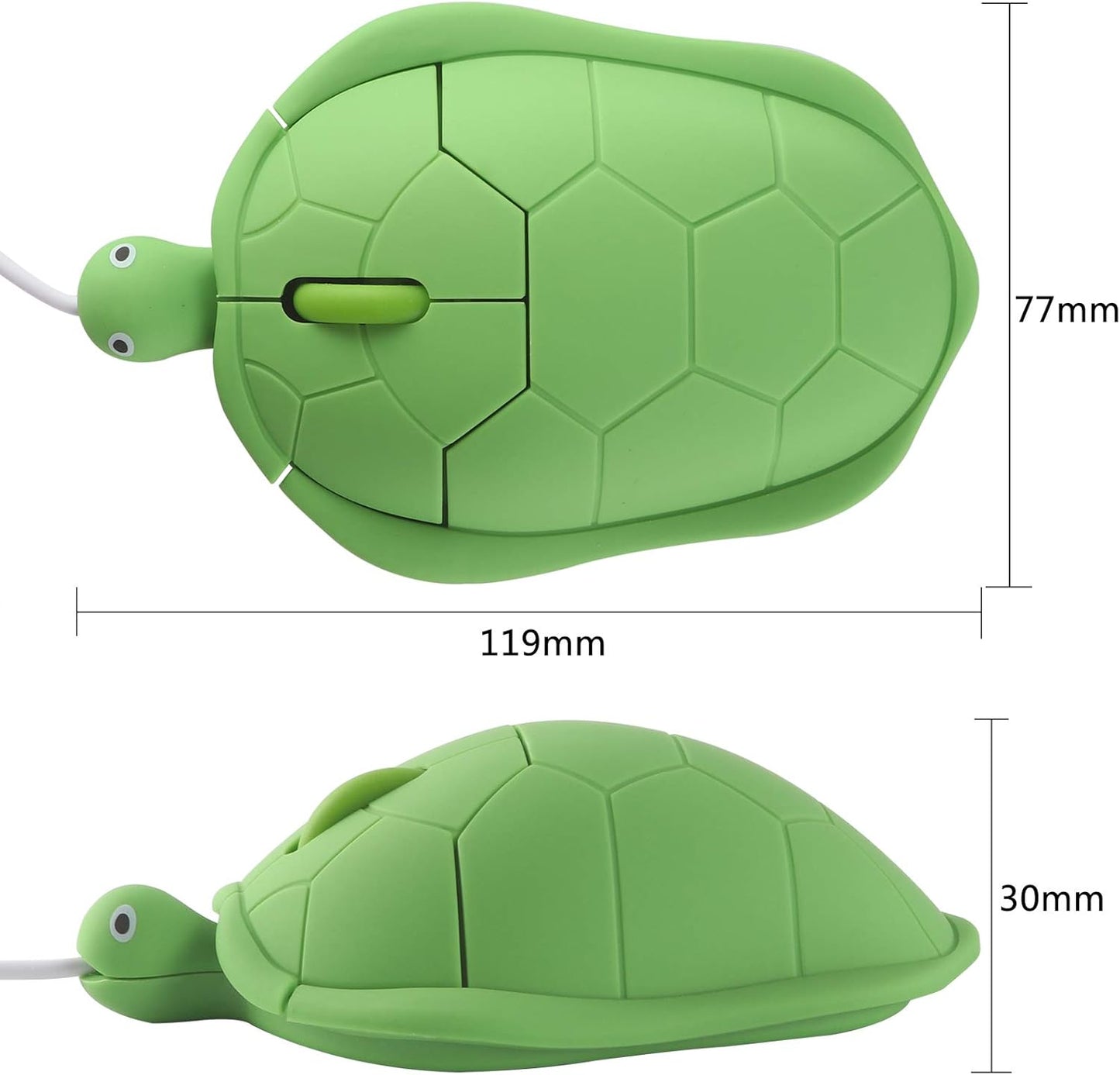 Cute Animal Turtle Shape USB Wired Corded Mouse