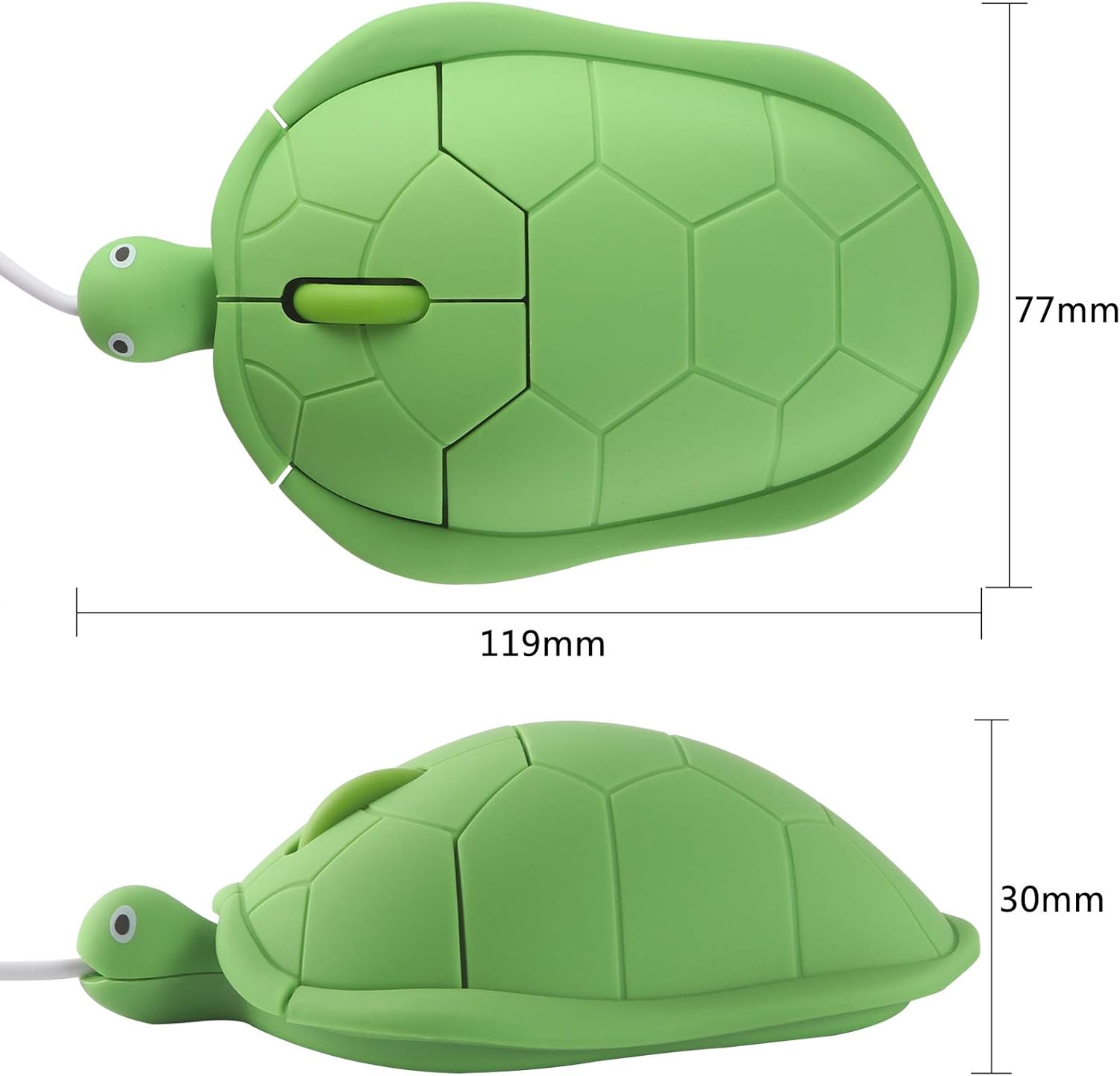 Cute Animal Turtle Shape USB Wired Corded Mouse