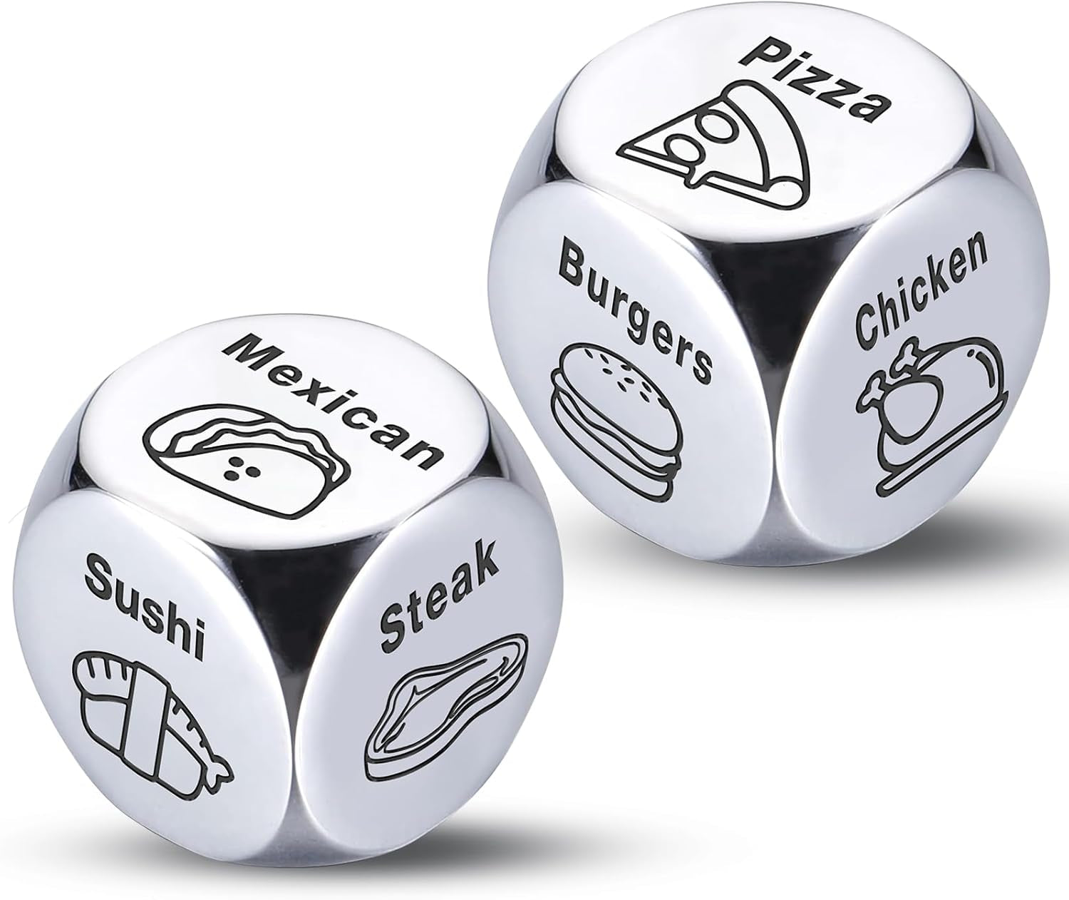 Steel Food Decision Dice