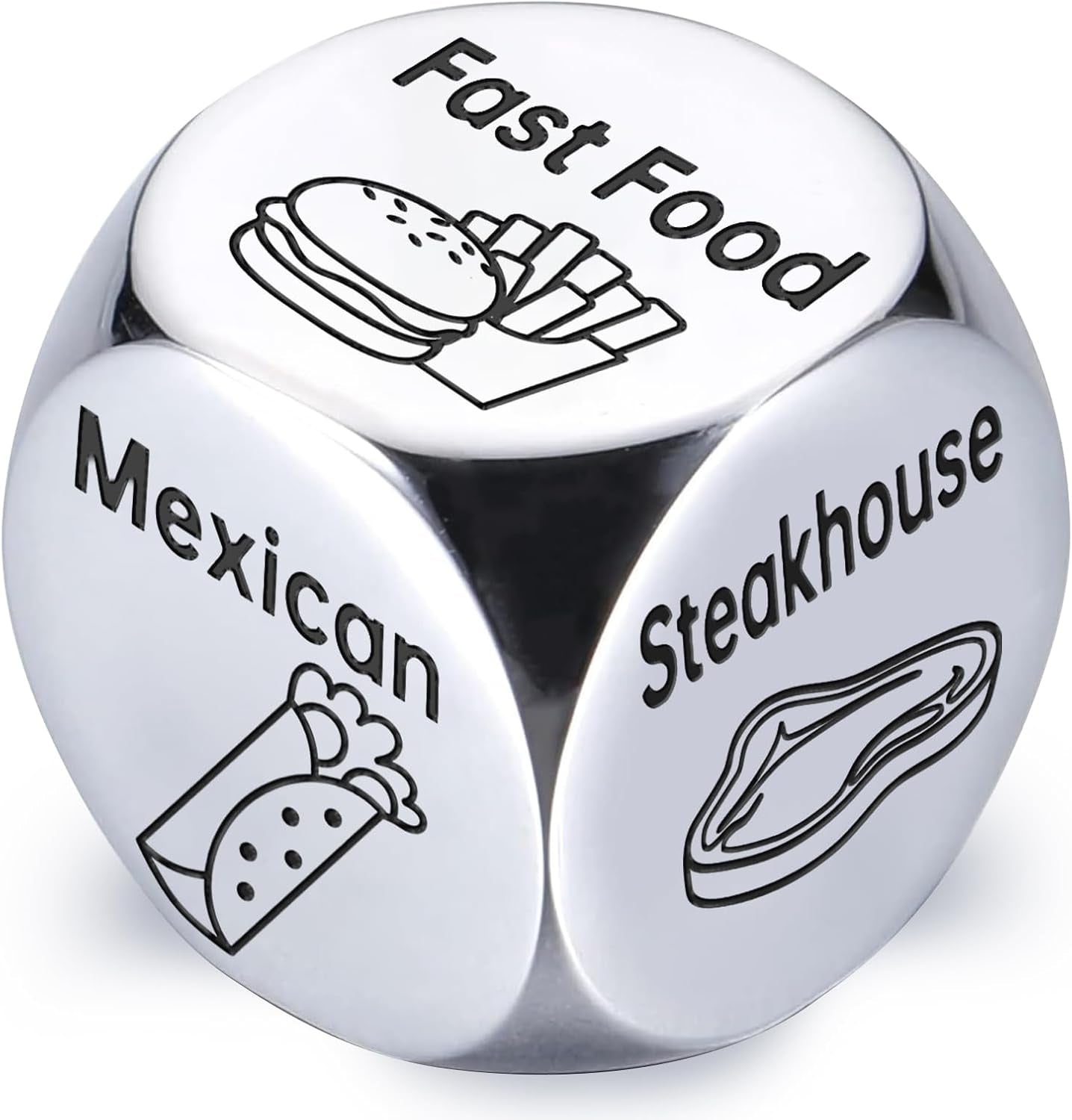 Steel Food Decision Dice
