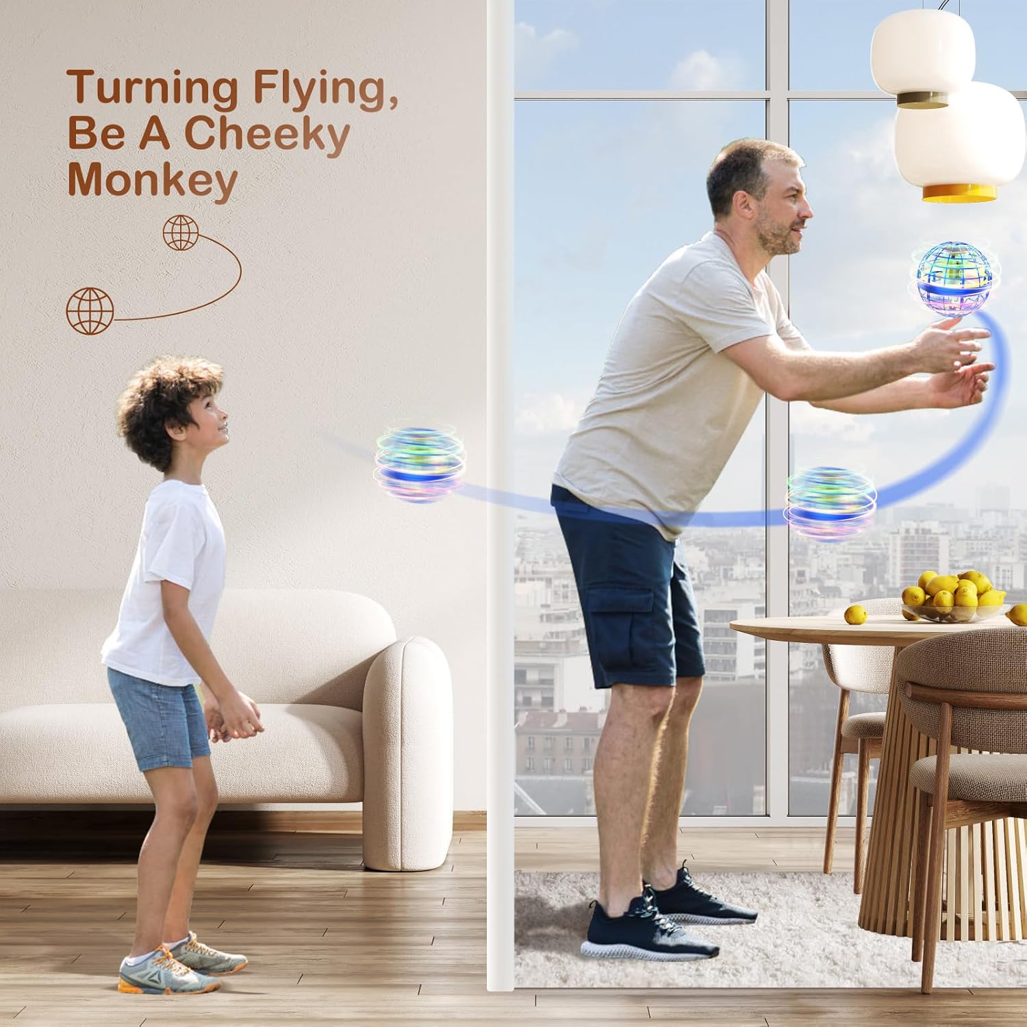 Flying Boomerang Ball