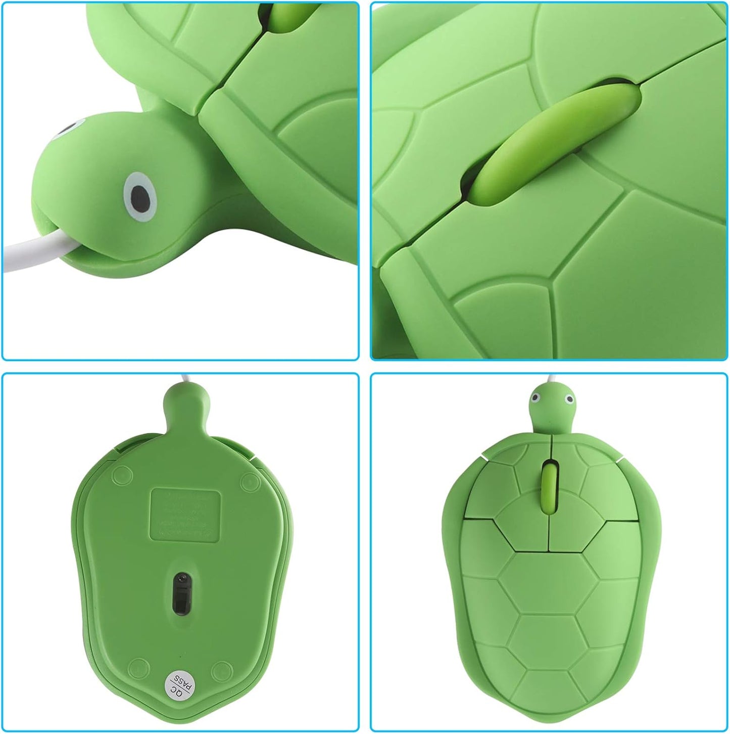 Cute Animal Turtle Shape USB Wired Corded Mouse