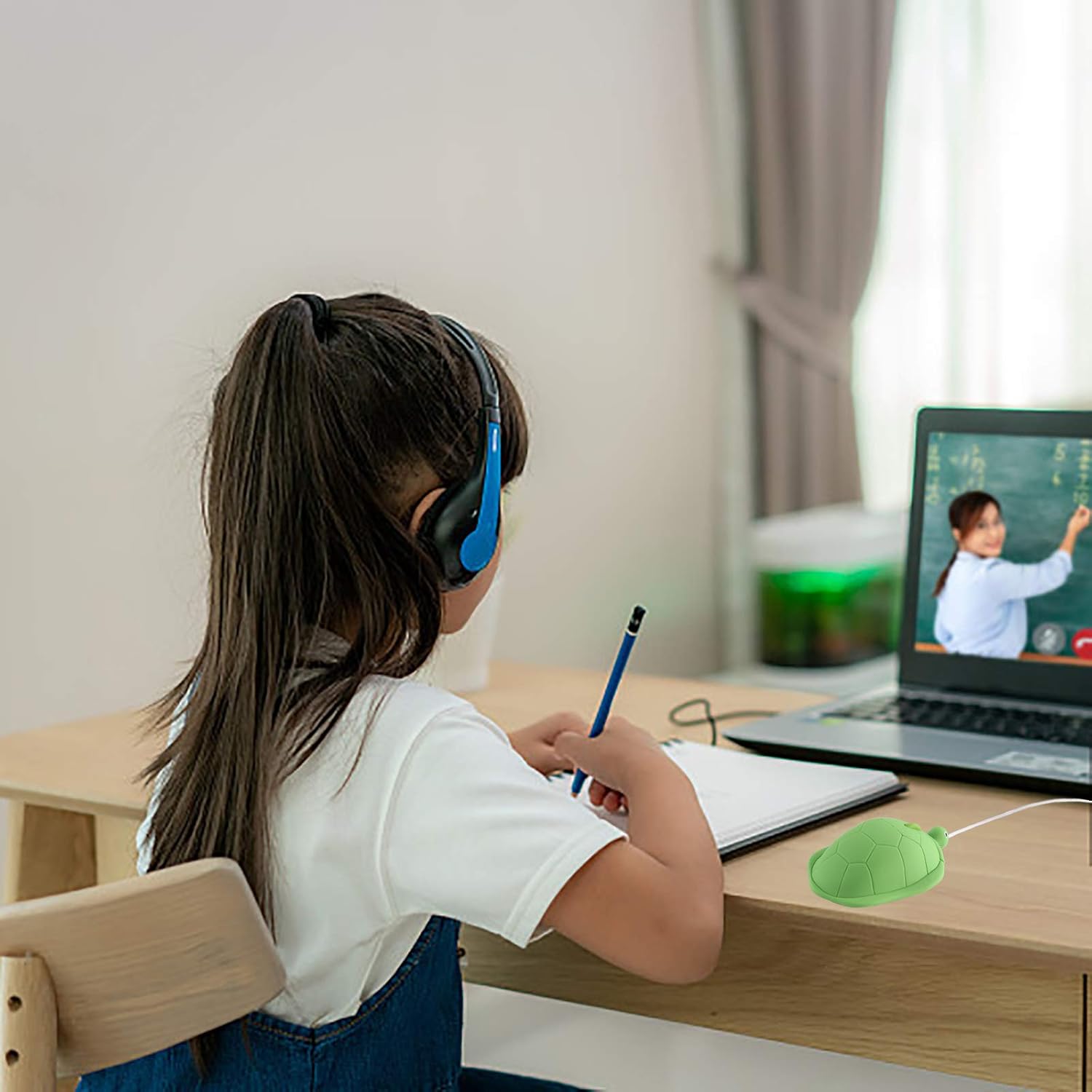 Cute Animal Turtle Shape USB Wired Corded Mouse