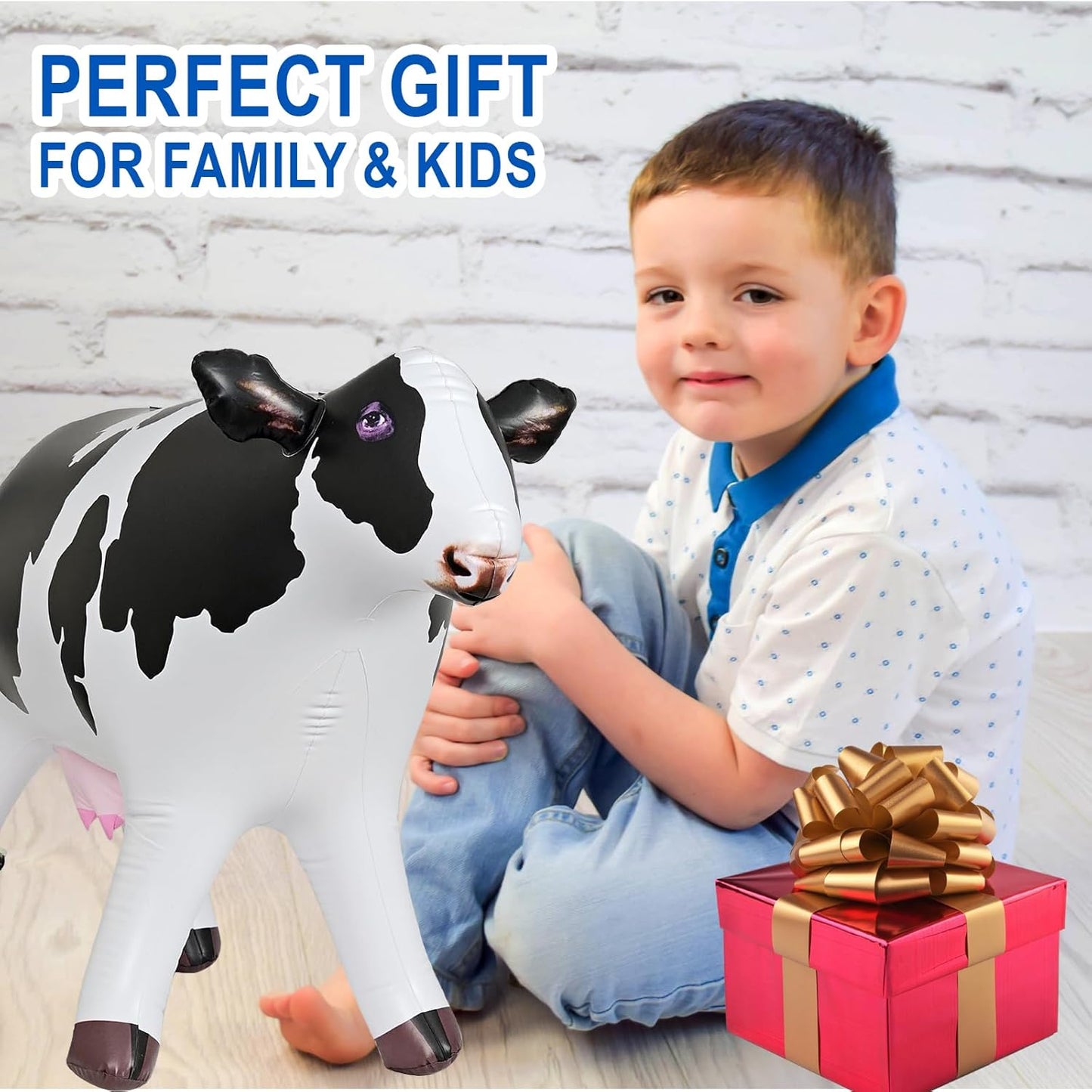 Udderly Amazing: 37" Lifelike Inflatable Cow