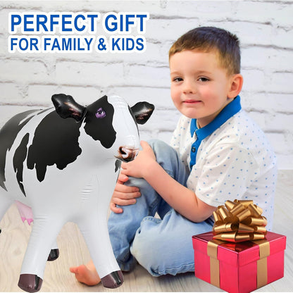 Udderly Amazing: 37" Lifelike Inflatable Cow