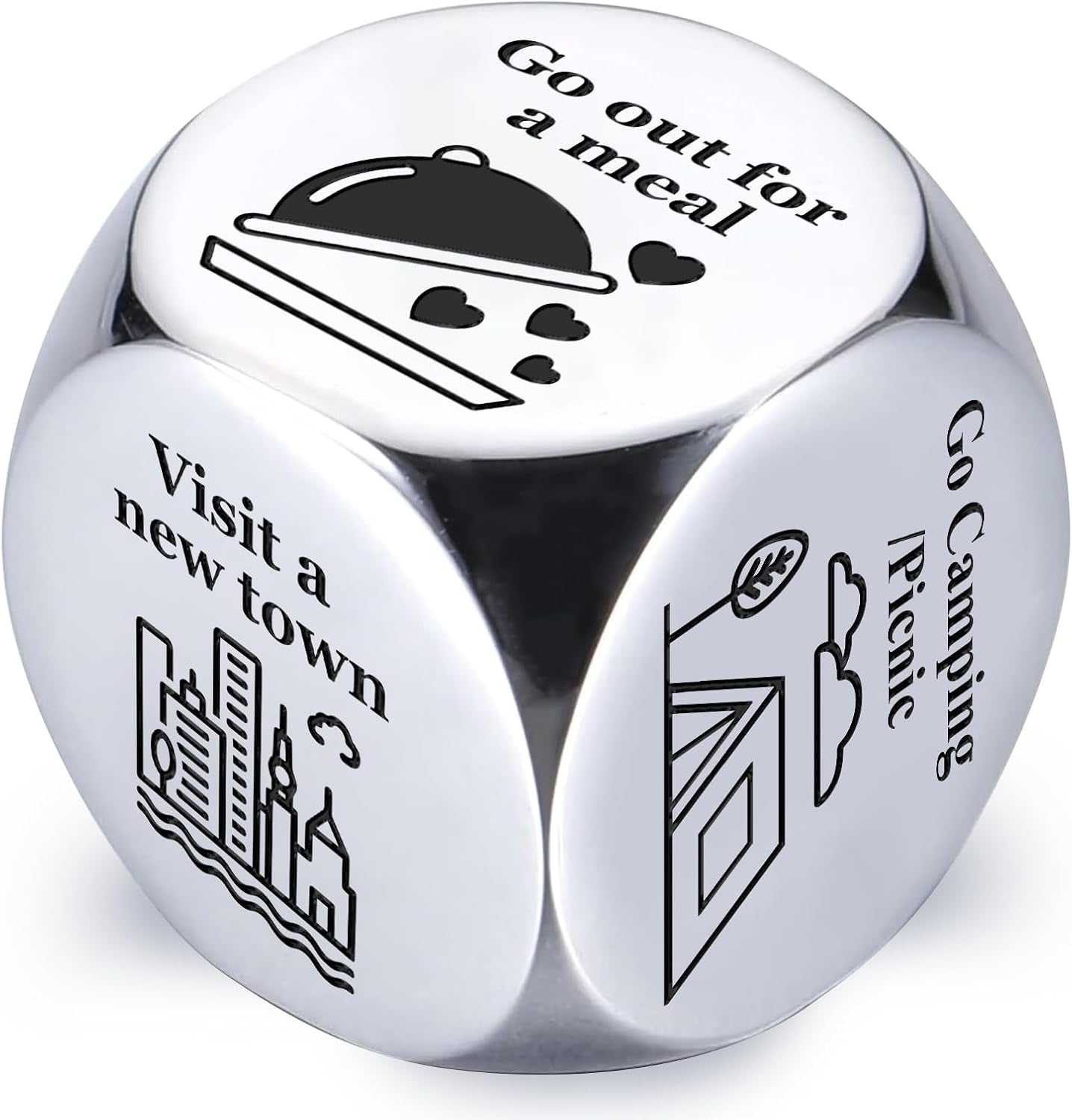 Steel Food Decision Dice
