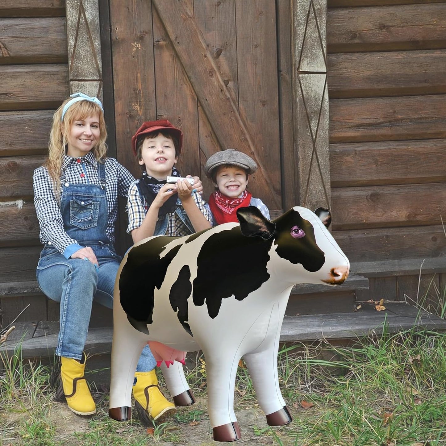 Udderly Amazing: 37" Lifelike Inflatable Cow