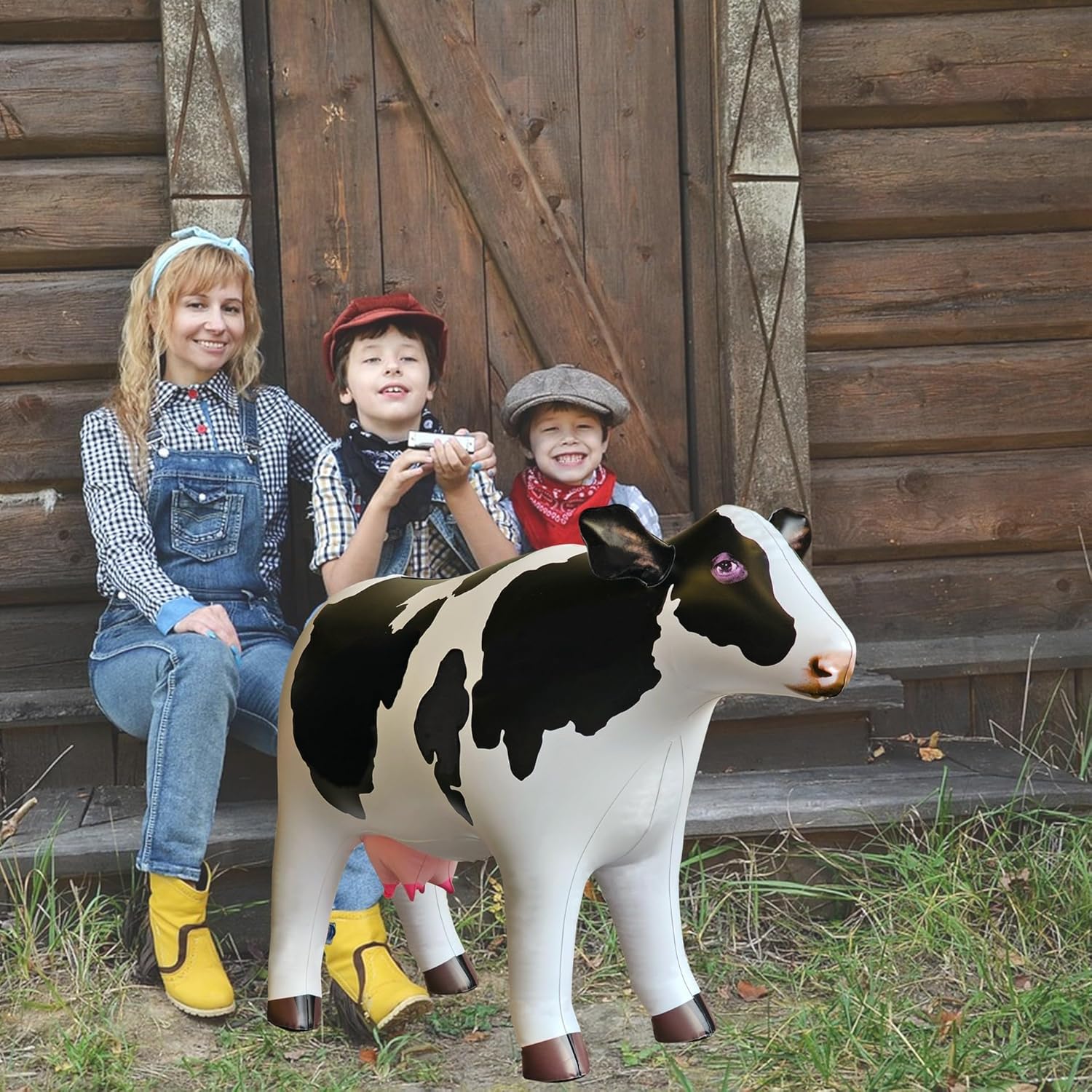 Udderly Amazing: 37" Lifelike Inflatable Cow
