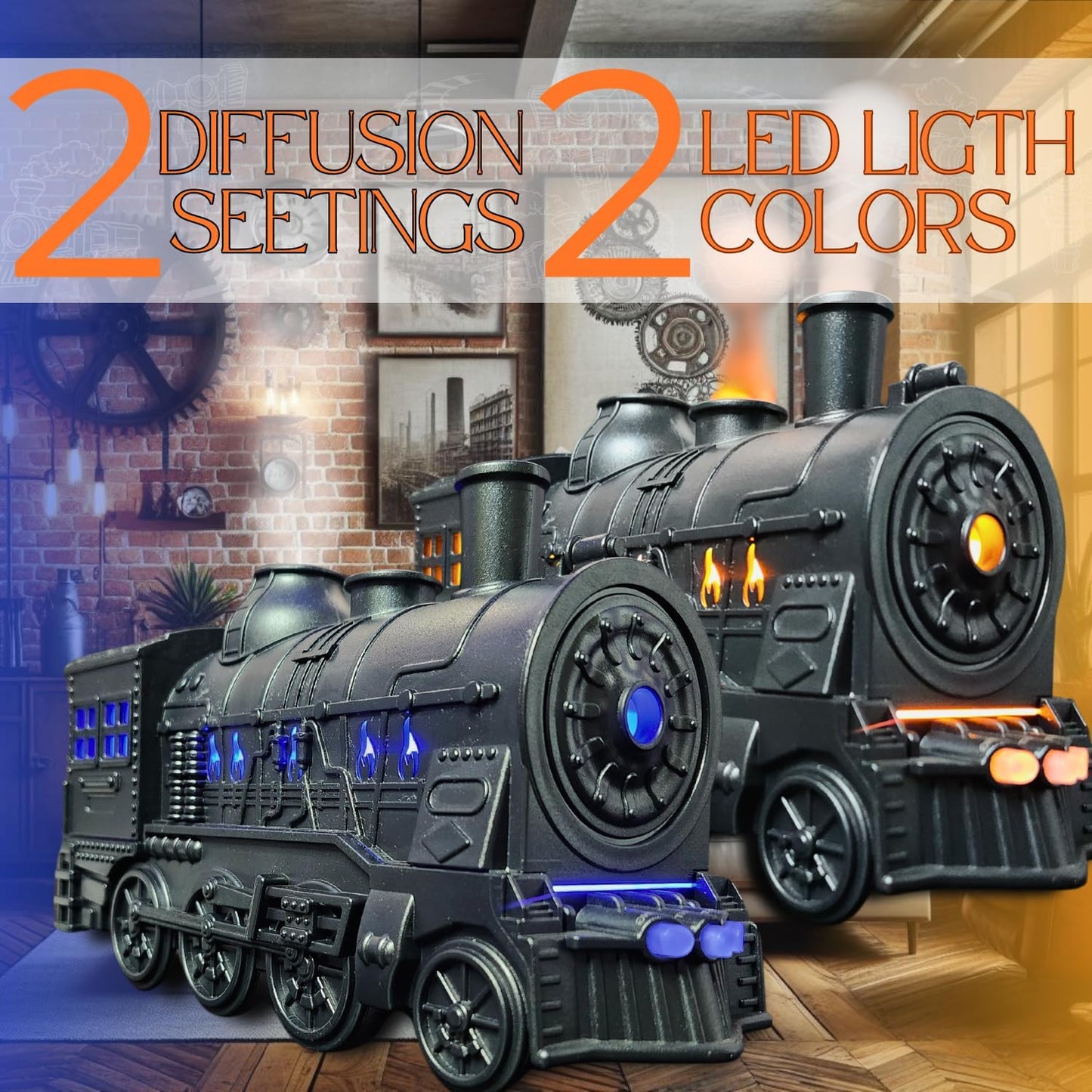 Relaxation Express: Train Essential Oil Diffuser