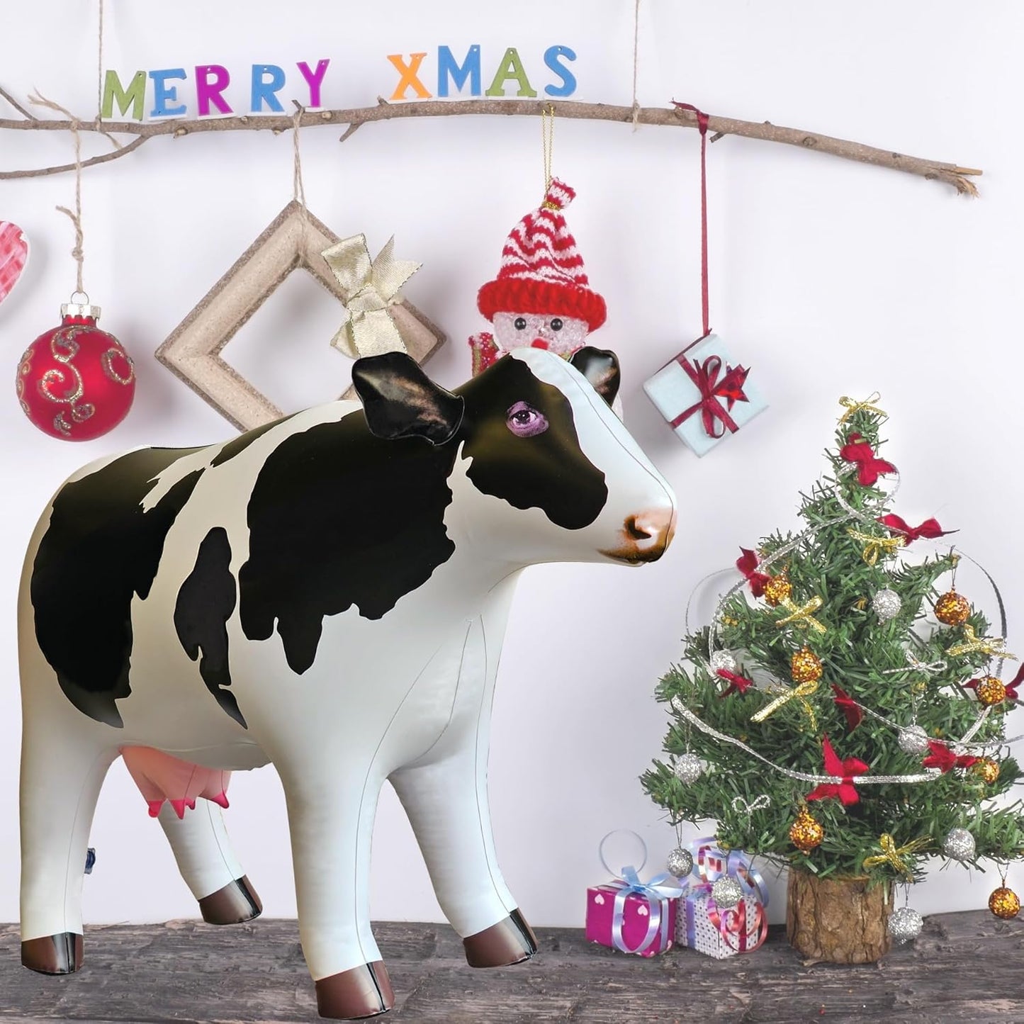 Udderly Amazing: 37" Lifelike Inflatable Cow