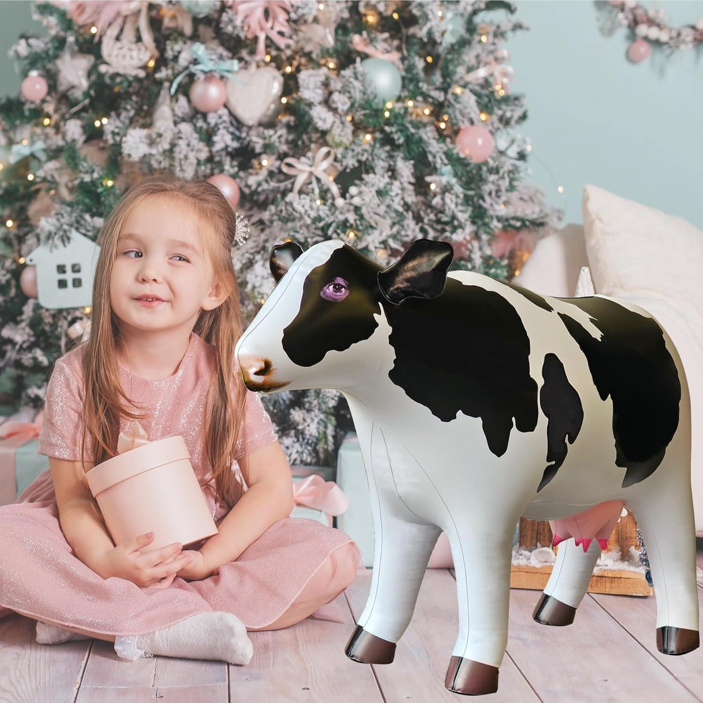 Udderly Amazing: 37" Lifelike Inflatable Cow