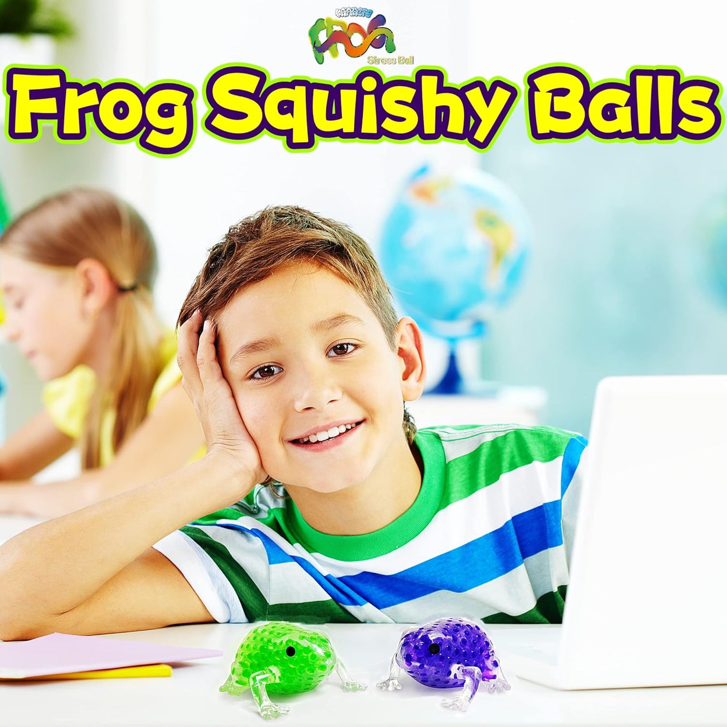 Green Frog Stress Relief Balls 