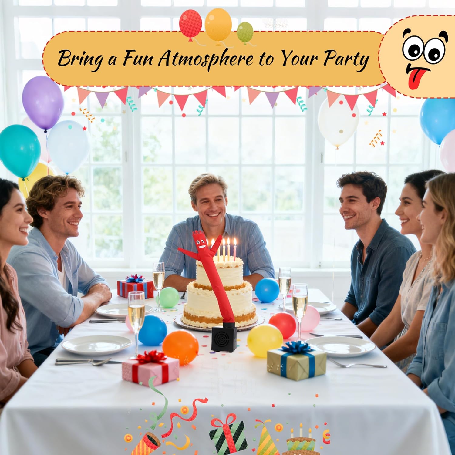 Mini Wacky Waving Inflatable Tube Guy with Blower