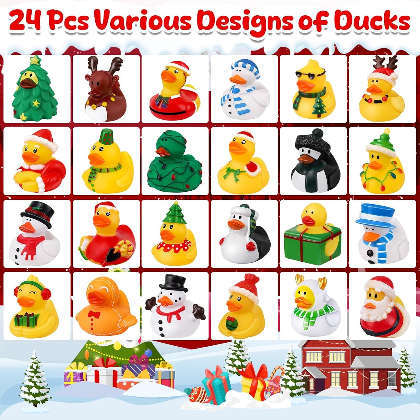 2025 Advent Calendar Christmas Rubber Ducks
